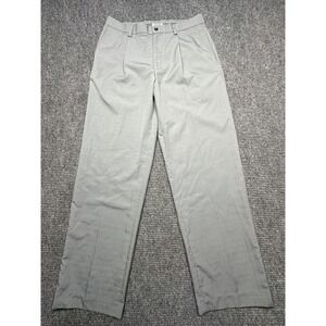 Izod PerformX Pants Mens 32x32 Gray Polyester Golf Dress Slacks Lightweight